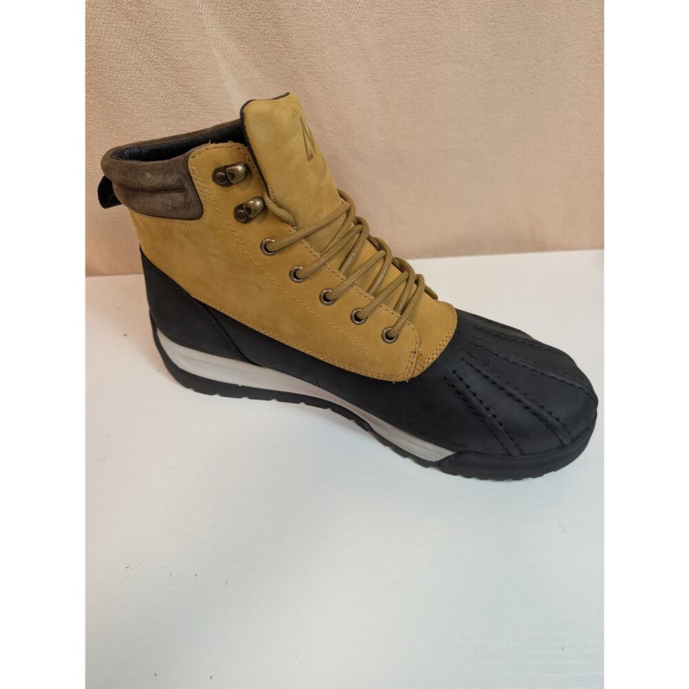 Huckberry All-Weather Waterproof Duckboot 11.5 Brown Leather & Rubber (1172) - Picture 4 of 10